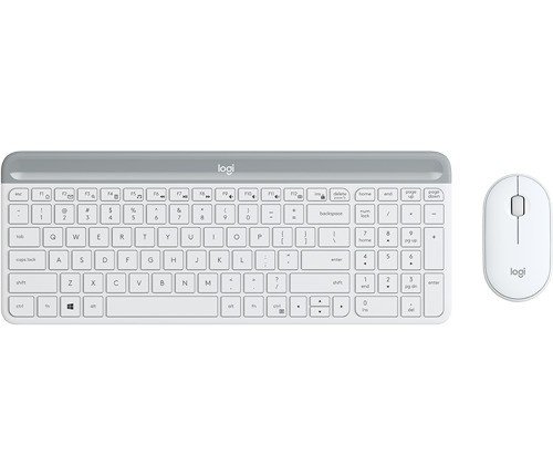 Logitech MK470 Wireless Slim Keyboard & Mouse - White